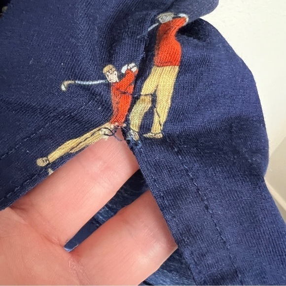 Vintage Polo Golf Polo Shirt Golfer Print - Picture 5 of 6